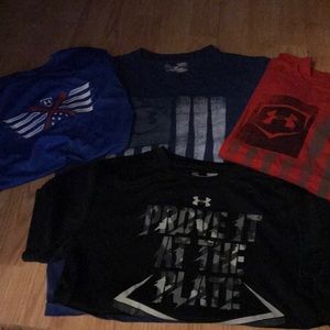 4 -YLG under Armour baseball T-shirt’s